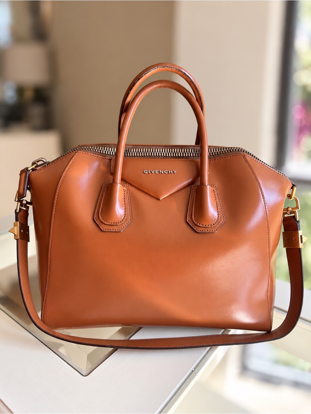 Givenchy Medium Antigona Leather Satchel Shoulder Bag